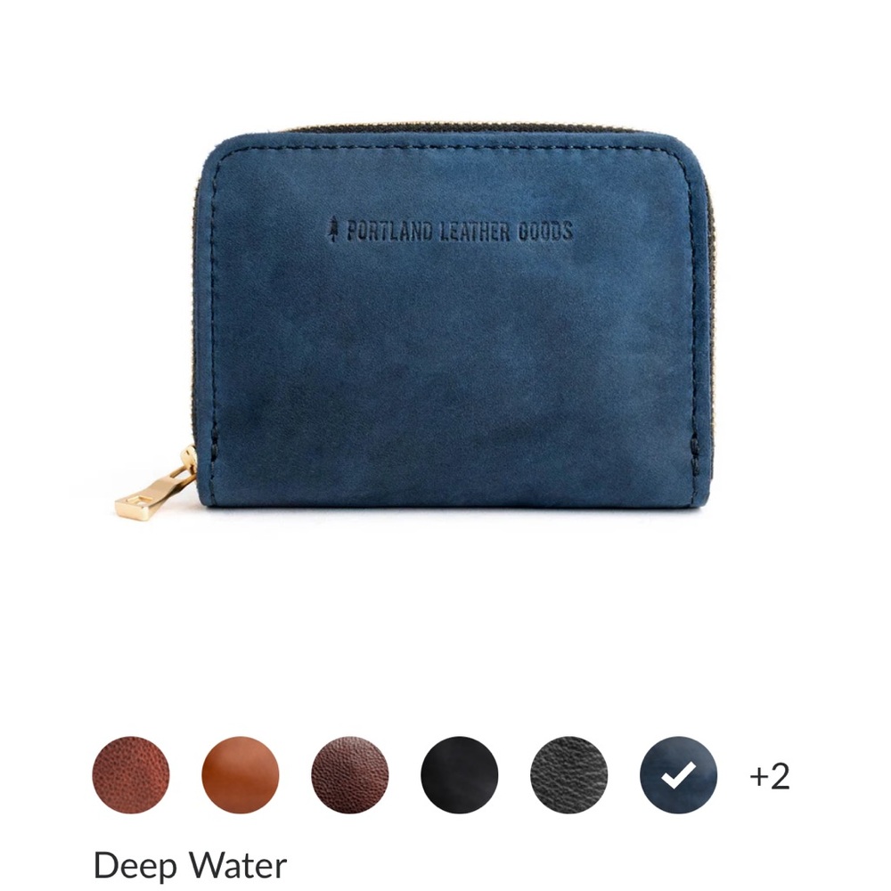 Portland Leather Goods Blue Wallet